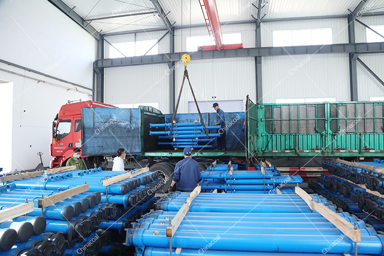 China Coal Group Sent A Batch Hydraulic Props, U-shaped Steel Bracket Ship Separately To Shanxi Changzhi And Tianjin Port