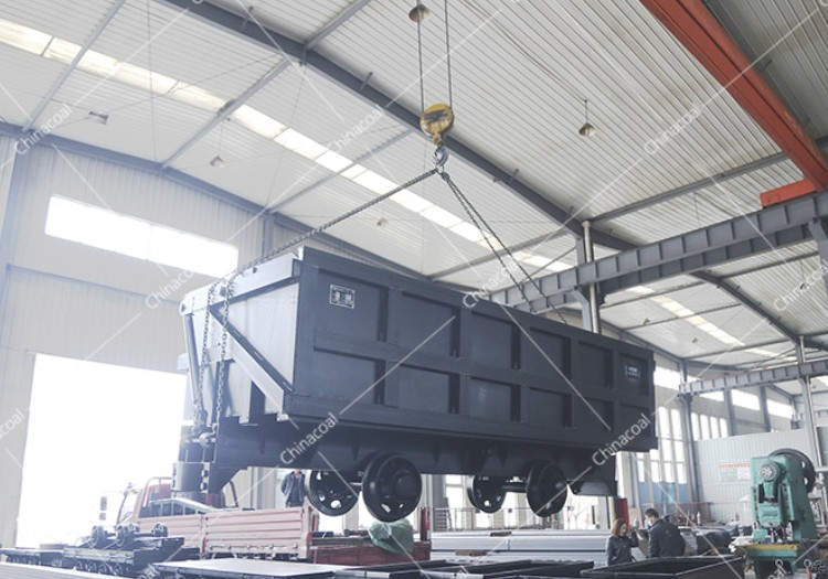 China Coal Group Sent A Batch Of Curved Rail Side Dump Mine Car To Yunnan